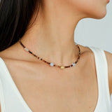 Vintage Brown Beaded Necklace - floysun