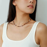 Vintage Brown Beaded Necklace - floysun