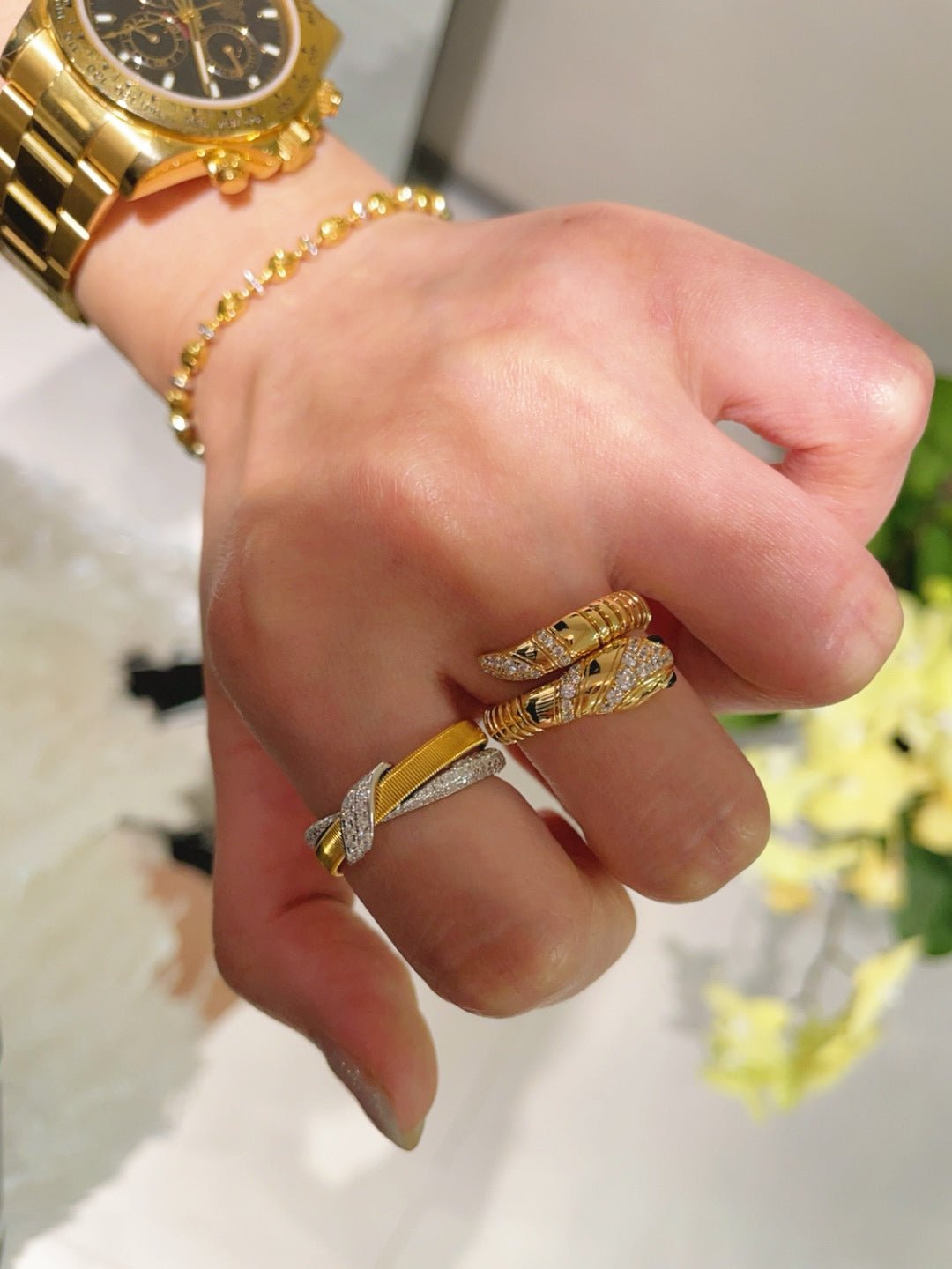 Vintage Brushed Cross Ring - floysun