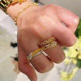 Vintage Brushed Cross Ring - floysun