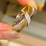 Vintage Brushed Cross Ring - floysun