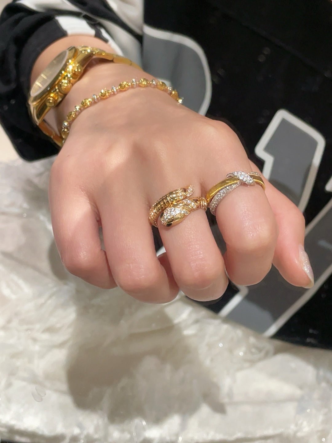 Vintage Brushed Cross Ring - floysun