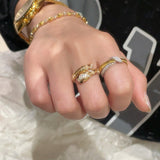 Vintage Brushed Cross Ring - floysun
