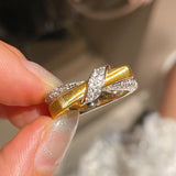 Vintage Brushed Cross Ring - floysun