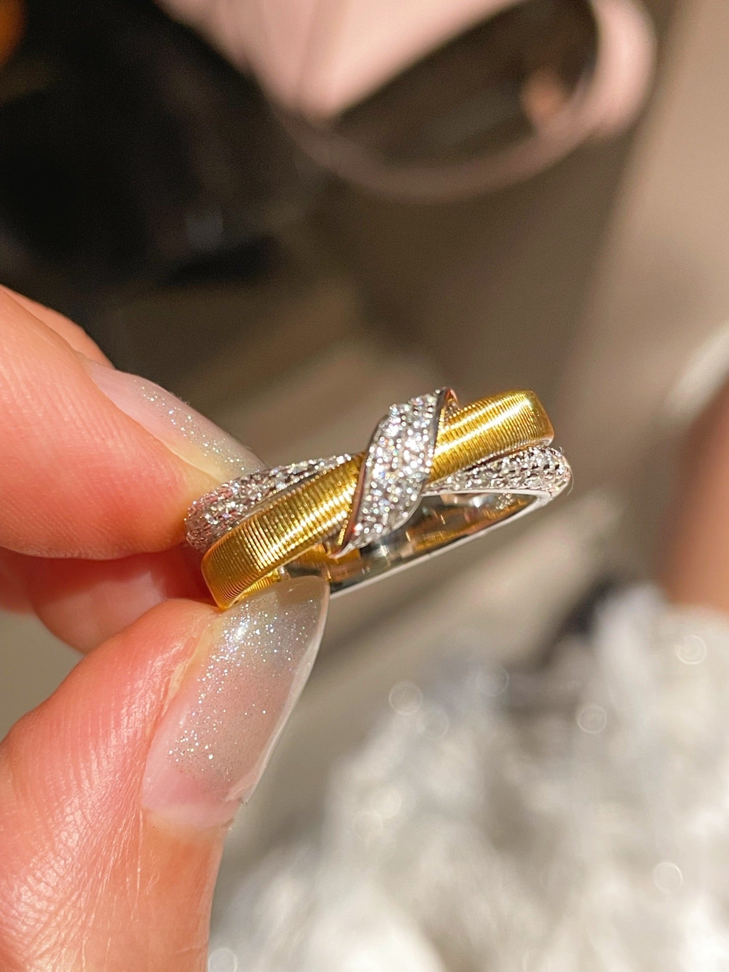 Vintage Brushed Cross Ring - floysun