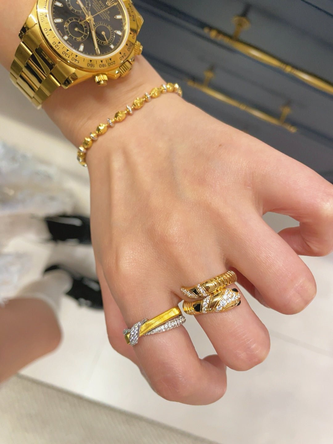 Vintage Brushed Cross Ring - floysun
