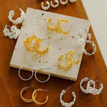 Vintage Chic Lace Huggie Earrings - floysun