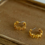 Vintage Chic Lace Huggie Earrings - floysun