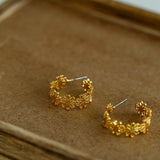 Vintage Chic Lace Huggie Earrings - floysun