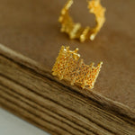 Vintage Chic Lace Huggie Earrings - floysun