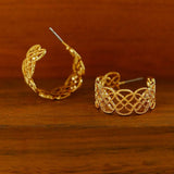 Vintage Chic Lace Huggie Earrings - floysun