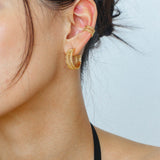 Vintage Chic Lace Huggie Earrings - floysun