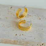 Vintage Chic Lace Huggie Earrings - floysun