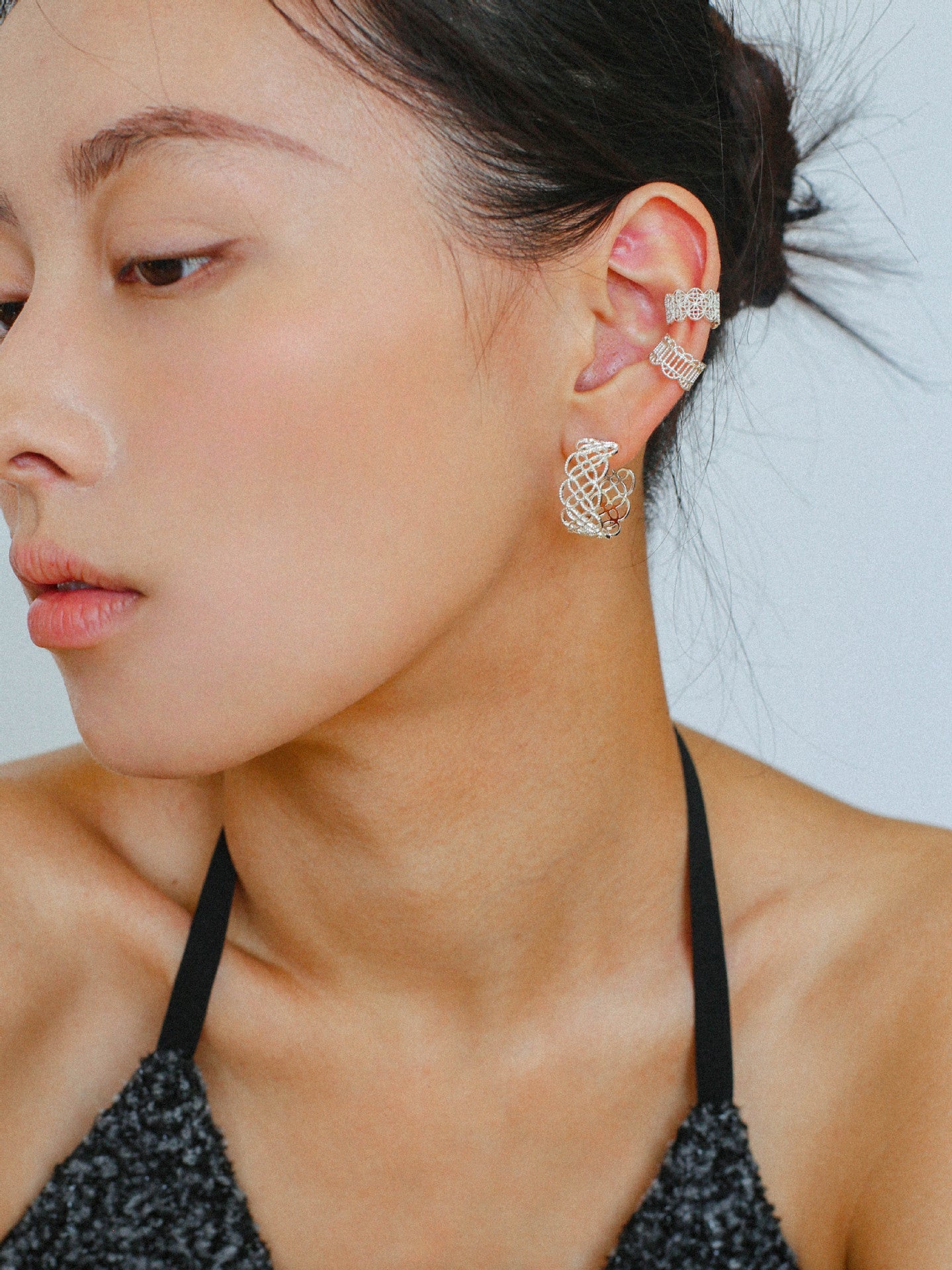 Vintage Chic Lace Huggie Earrings - floysun
