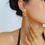 Vintage Chic Lace Huggie Earrings - floysun