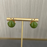 Vintage Enamel Glaze Ball Hoop Earrings - floysun
