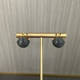 Vintage Enamel Glaze Ball Hoop Earrings - floysun