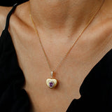 Vintage Gleam Heart Pendant Necklace - floysun