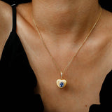Vintage Gleam Heart Pendant Necklace - floysun