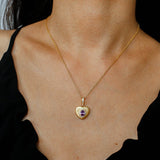 Vintage Gleam Heart Pendant Necklace - floysun