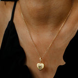 Vintage Gleam Heart Pendant Necklace - floysun