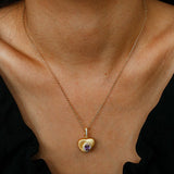 Vintage Gleam Heart Pendant Necklace - floysun