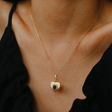 Vintage Gleam Heart Pendant Necklace - floysun