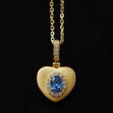 Vintage Gleam Heart Pendant Necklace - floysun