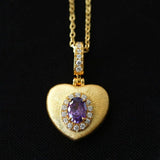 Vintage Gleam Heart Pendant Necklace - floysun