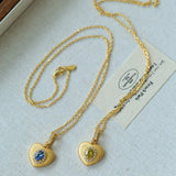 Vintage Gleam Heart Pendant Necklace - floysun