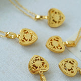 Vintage Gleam Heart Pendant Necklace - floysun