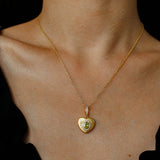 Vintage Gleam Heart Pendant Necklace - floysun