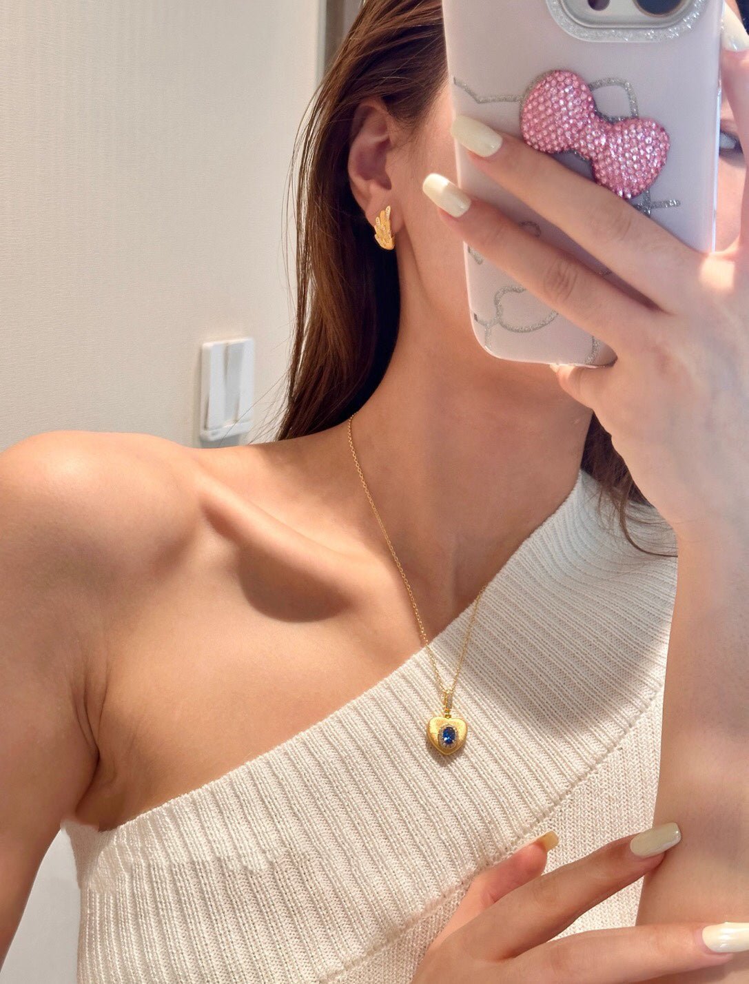Vintage Gleam Heart Pendant Necklace - floysun