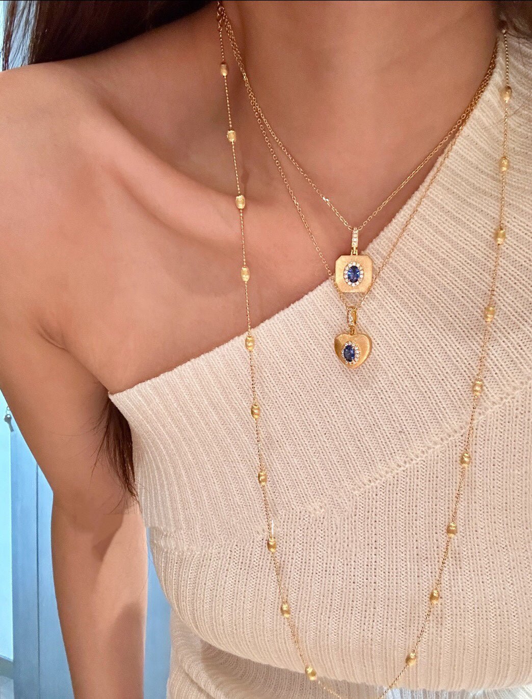 Vintage Gleam Heart Pendant Necklace - floysun