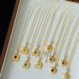 Vintage Gleam Square Pendant Necklace - floysun