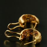 Vintage Italian Brushed Clover Earrings - floysun