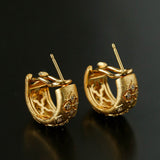 Vintage Italian Brushed Clover Earrings - floysun