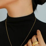 Vintage Italian Brushed Clover Necklace - floysun