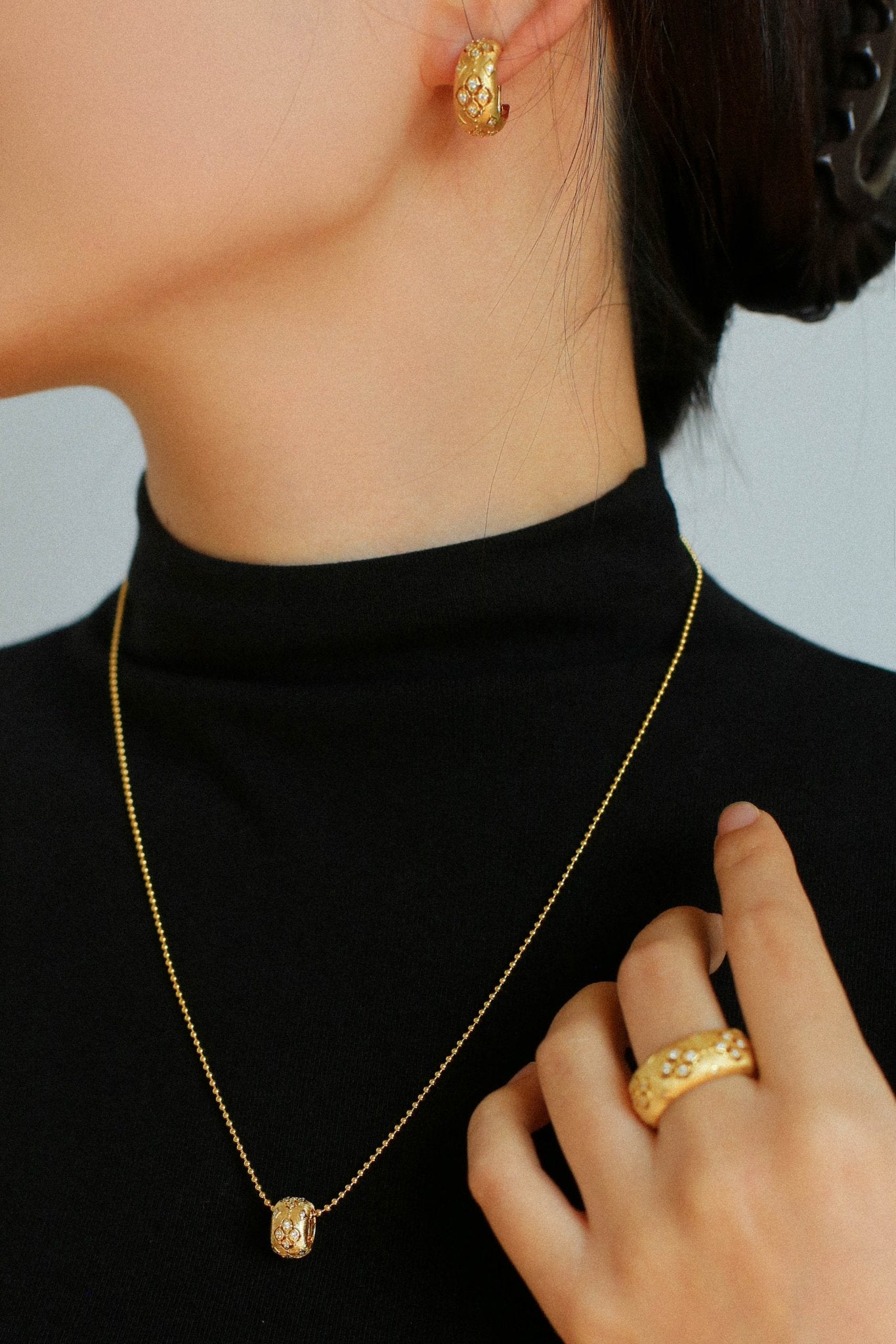 Vintage Italian Brushed Clover Necklace - floysun