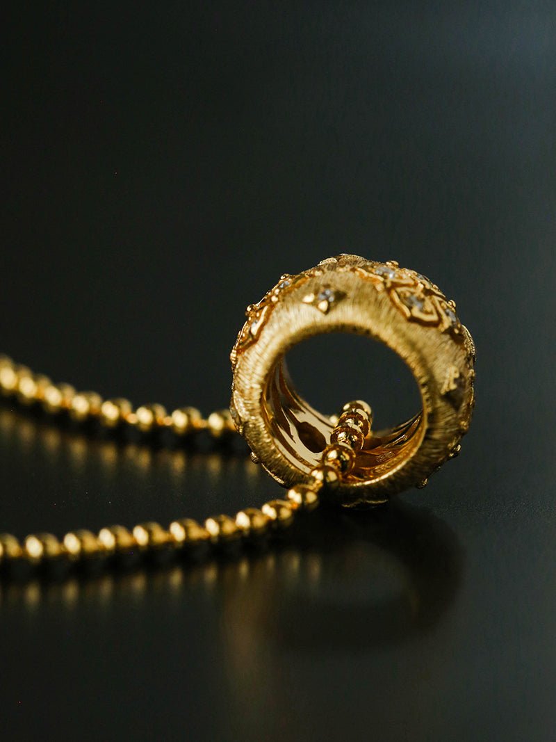 Vintage Italian Brushed Clover Necklace - floysun