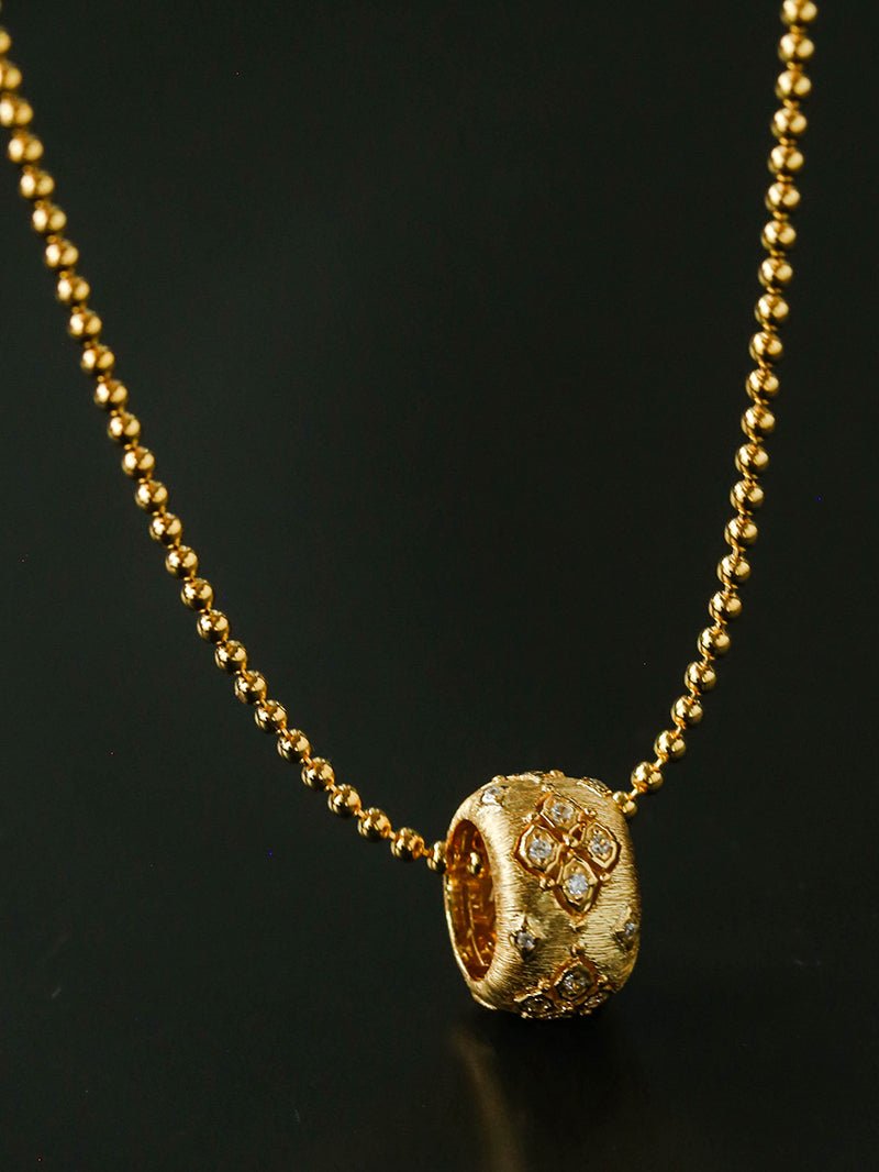 Vintage Italian Brushed Clover Necklace - floysun