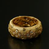 Vintage Italian Brushed Clover Ring - floysun