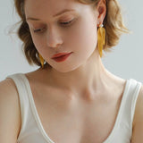Vintage Leaf and Pearl Statement Earrings - floysun