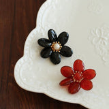 Vintage Natural Agate Flower Brooch - floysun