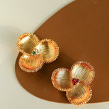 Vintage Palace Three - petal Flower Brooch - floysun