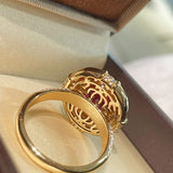 Vintage Ruby Cabochon Ring - floysun