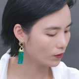 Vintage Swing Geometric Tassel Earrings - floysun