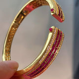 Vintage T - Bar Ruby Cuff Bracelet - floysun