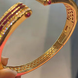 Vintage T - Bar Ruby Cuff Bracelet - floysun