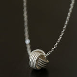 Vintage Woven Sphere Pendant Necklace - floysun